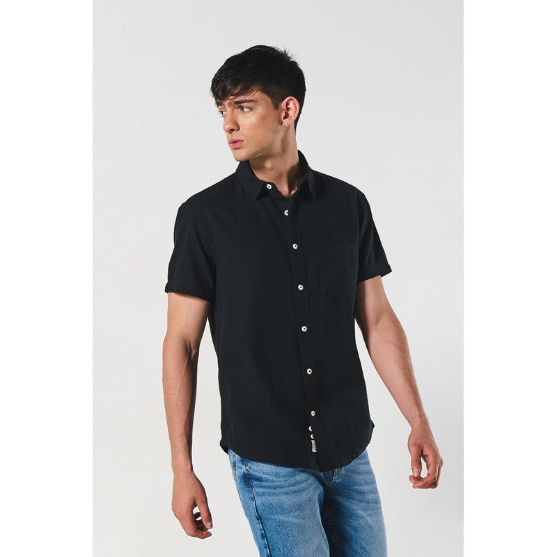 KOAJ - KOAJ Camisa sport collar manga corta en colores solidos de tem HOMBRE