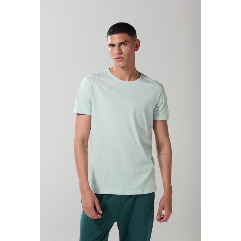 KOAJ - KOAJ Camiseta unicolor cuello redondo en algodón y manga corta HOMBRE