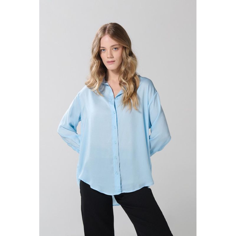 KOAJ - KOAJ BLUSA  CAMISERA OVERSIZE MANGA LARGA MUJER