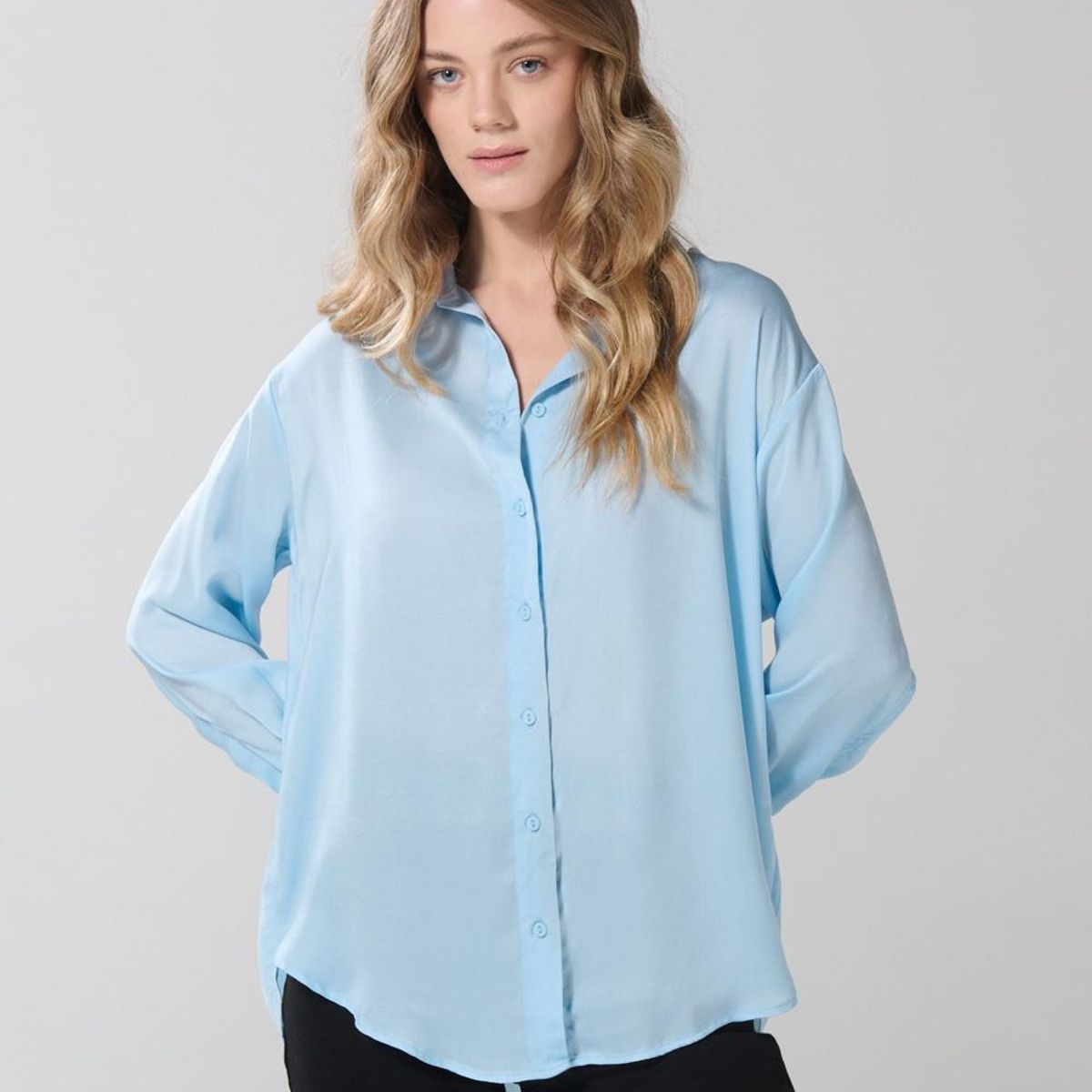 KOAJ - KOAJ BLUSA  CAMISERA OVERSIZE MANGA LARGA Mujer