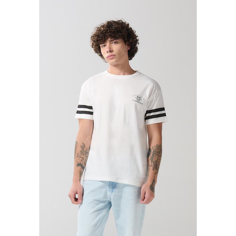 KOAJ - KOAJ Camiseta manga corta con estampado en frente de Cambridge HOMBRE