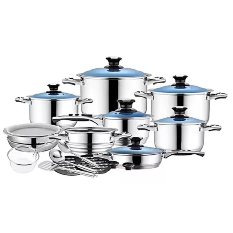 GENERICO - Batería De Cocina Profesional En Acero Quirúrgico 25 Piezas