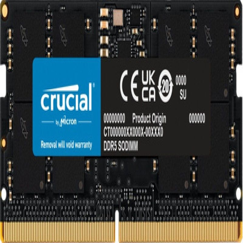 CRUCIAL - Memoria Ram Crucial 16gb Gamer Color Negro Ddr5 4800mhz Preg