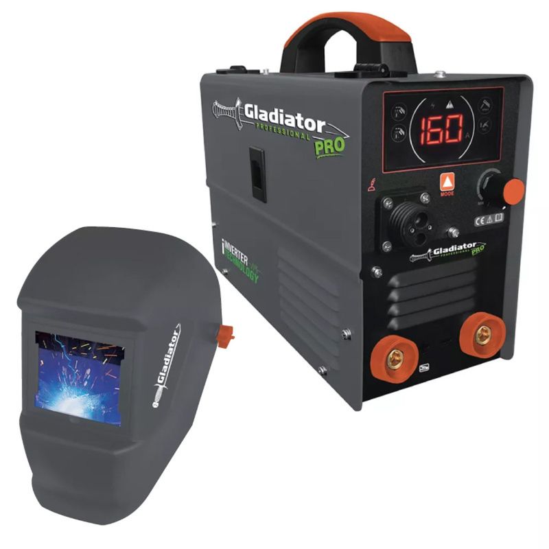 GLADIATOR - Soldador Multiproceso + Careta 160a Mig+tig+mma Gladiator
