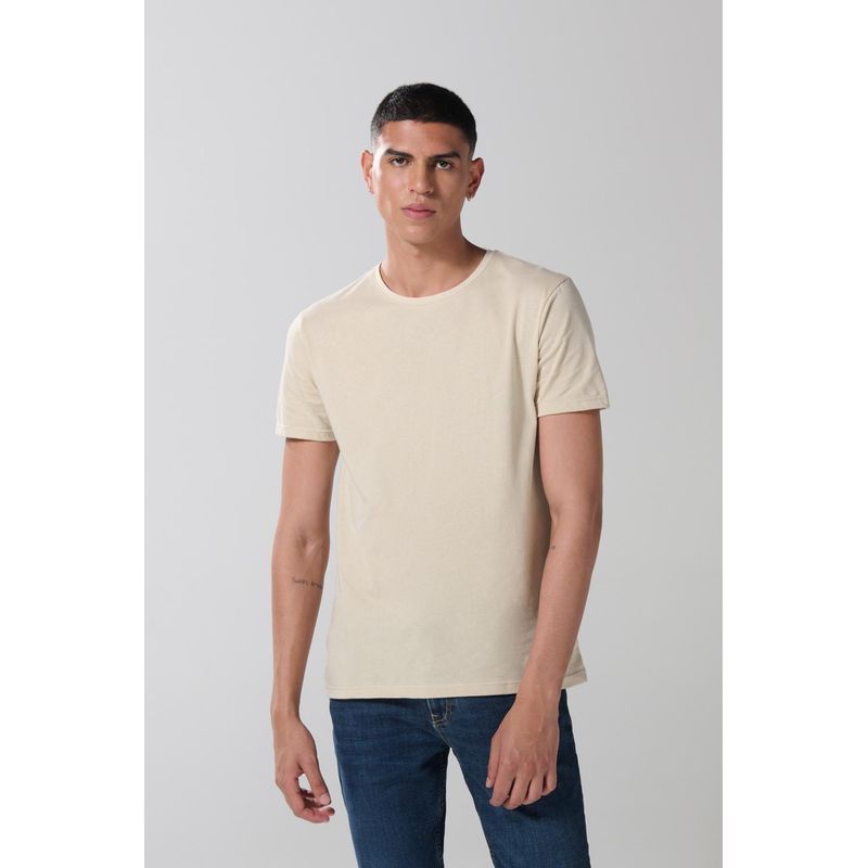 KOAJ - KOAJ Camiseta unicolor cuello redondo en algodón y manga corta HOMBRE