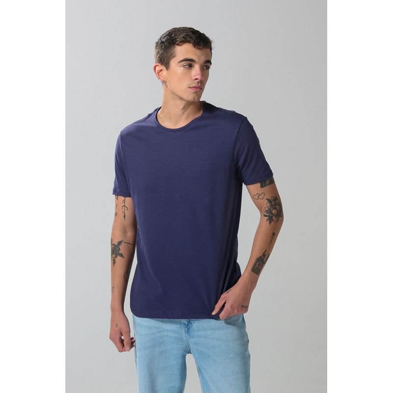 KOAJ - KOAJ Camiseta unicolor cuello redondo en algodón y manga corta HOMBRE