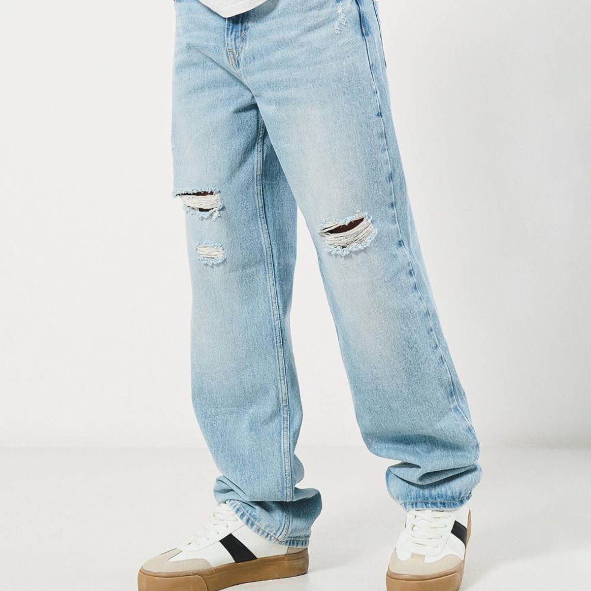 KOAJ - KOAJ Pantalon jean 90s Hombre bota ancha Hombre
