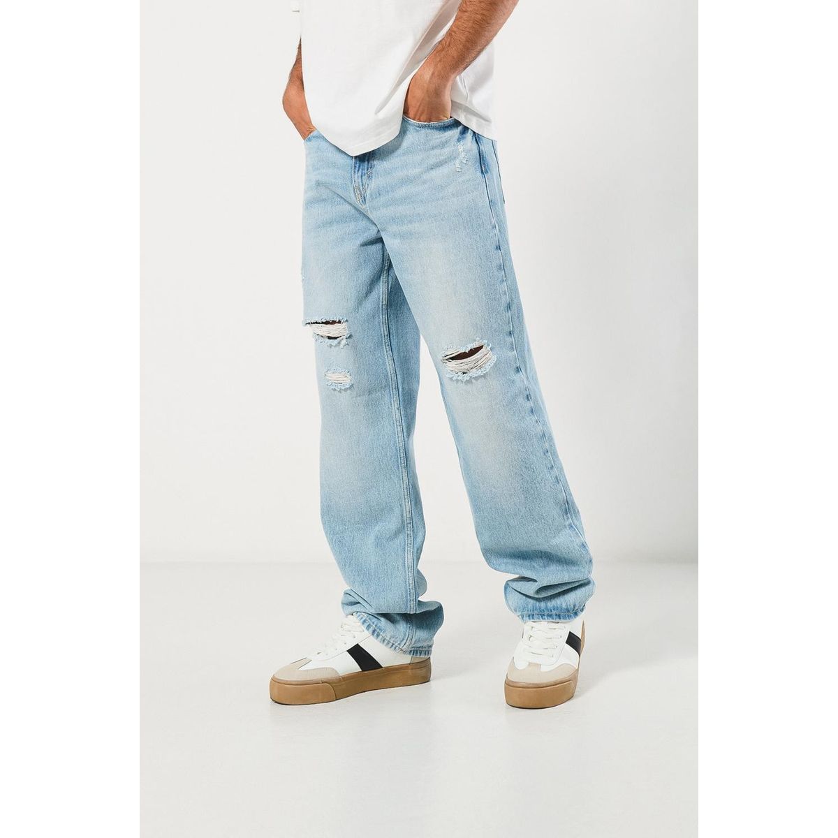KOAJ - KOAJ Pantalon jean 90s Hombre bota ancha Hombre
