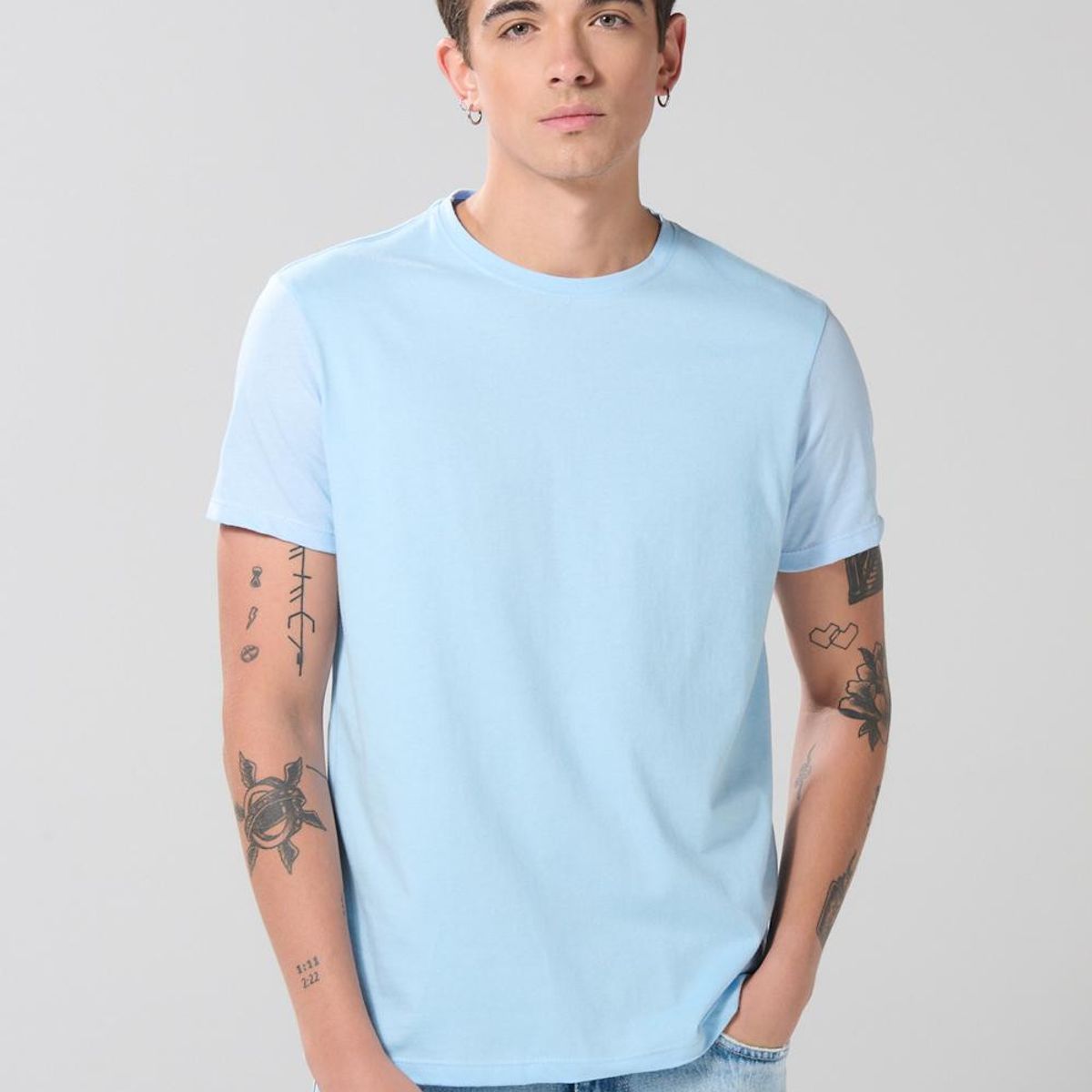 KOAJ - KOAJ Camiseta en algodón manga corta unicolor Hombre