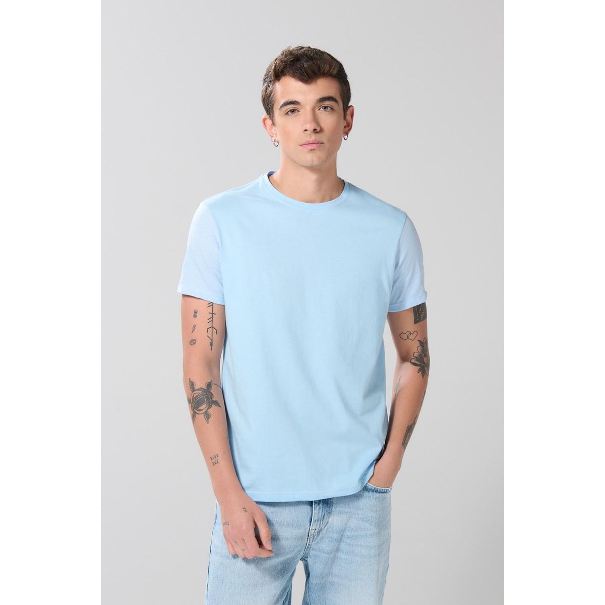 KOAJ - KOAJ Camiseta en algodón manga corta unicolor Hombre