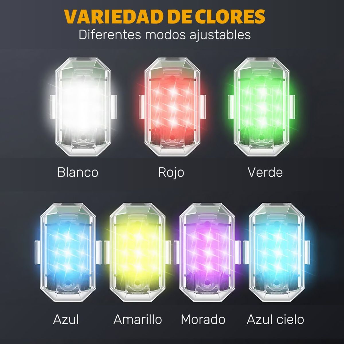 GENERICO - Luz Led Con Control Remoto Inalámbrico X2 Pcs