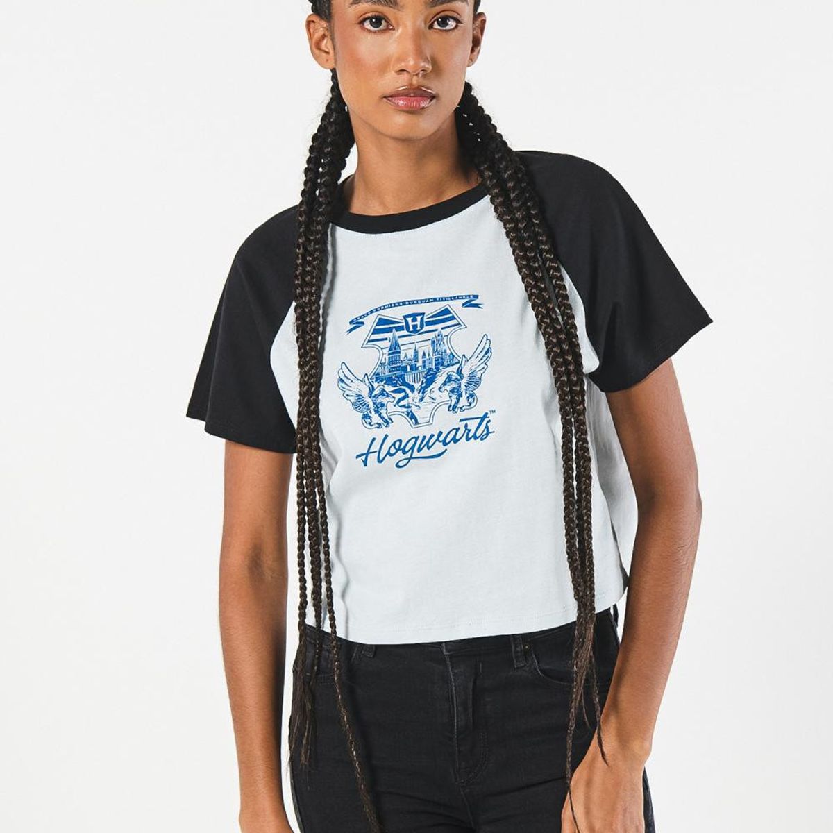 KOAJ - KOAJ Camiseta de Harry Potter azul clara con manga ranglan  Mujer