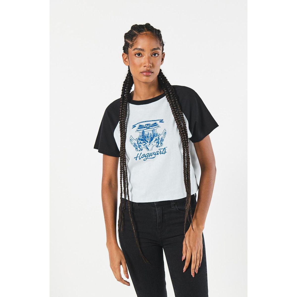 KOAJ - KOAJ Camiseta de Harry Potter azul clara con manga ranglan  Mujer