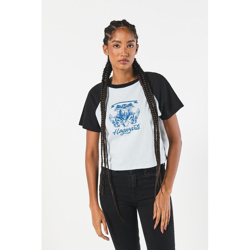 KOAJ - KOAJ Camiseta de Harry Potter azul clara con manga ranglan cor MUJER