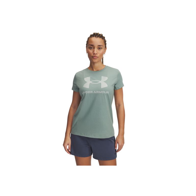 UNDER ARMOUR - Camiseta Mujer Under Armour Logo Ss Verde UNDER ARMOUR