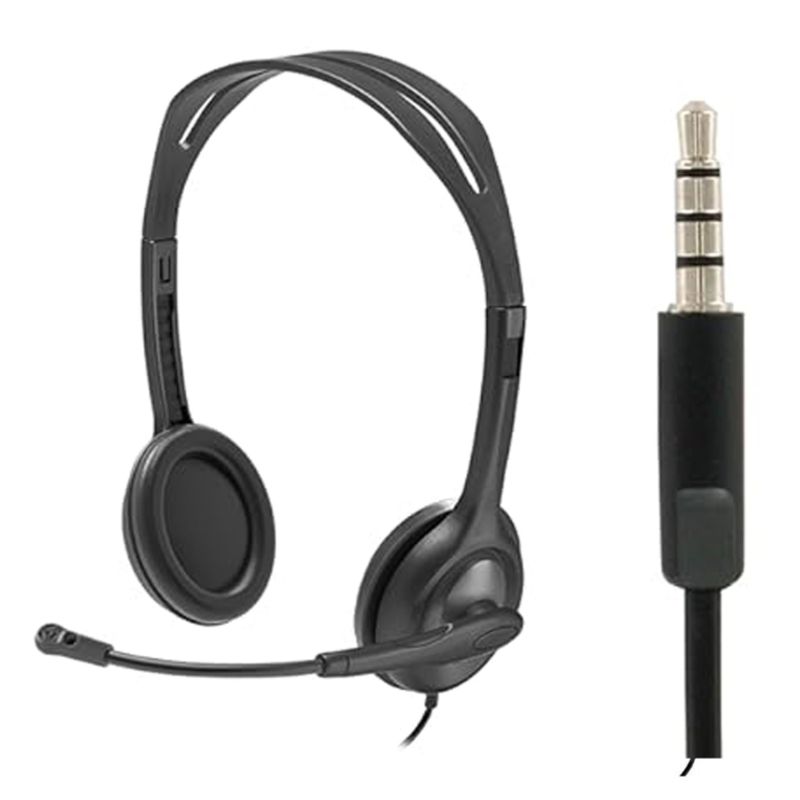 LOGITECH - Diadema Logitech H111 con Cable Sonido Stereo