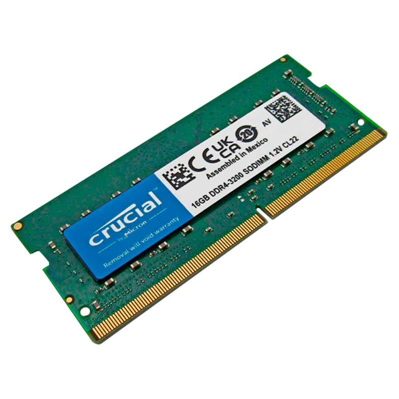 CRUCIAL - Memoria Ram Portatil CRUCIAL DDR4 16GB 3200MTs