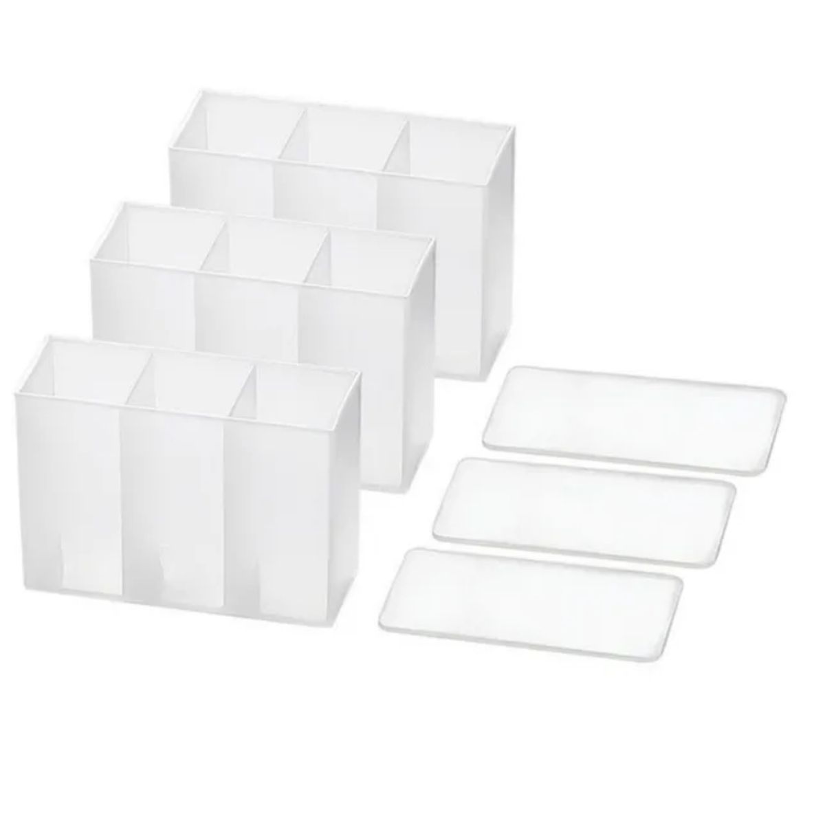 GENERICO - Caja Organizador Escritorio Para Lápices Esferos X3 Unidades