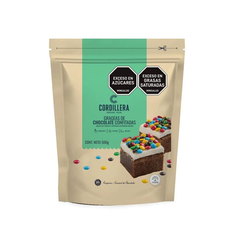 CORDILLERA - Grageas de Chocolate Confitadas Cordillera X 500g