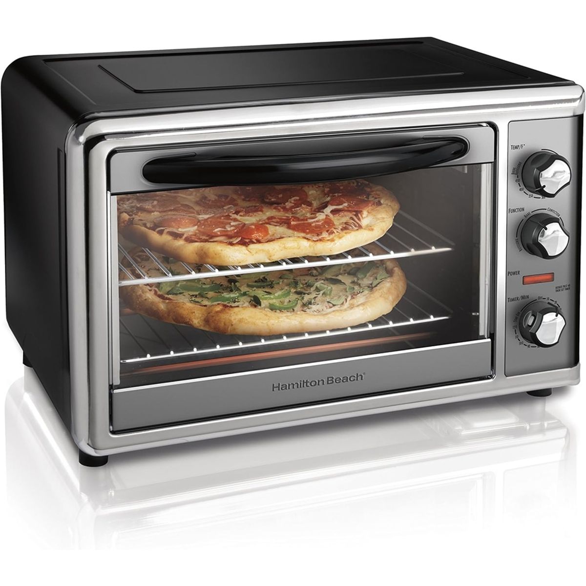 HAMILTON BEACH - Horno Eléctrico Rostizador y Tostador Hamilton Beach 28 L