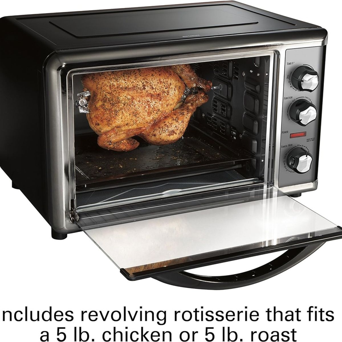 HAMILTON BEACH - Horno Eléctrico Rostizador y Tostador Hamilton Beach 28 L