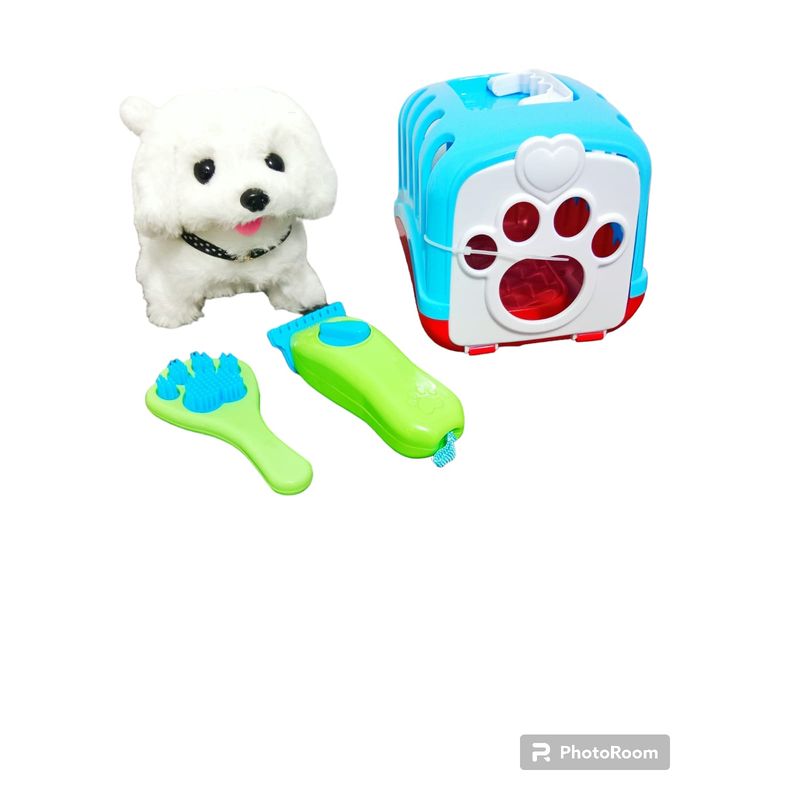 GENERICO - Juguete  Peluche Perrito  Mascota Jaula