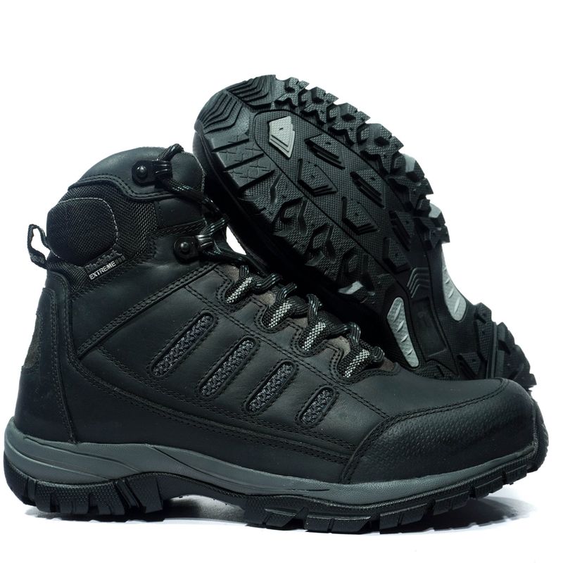GENERICO - Bota Outdoor Cuero Negro Herreros Dallas