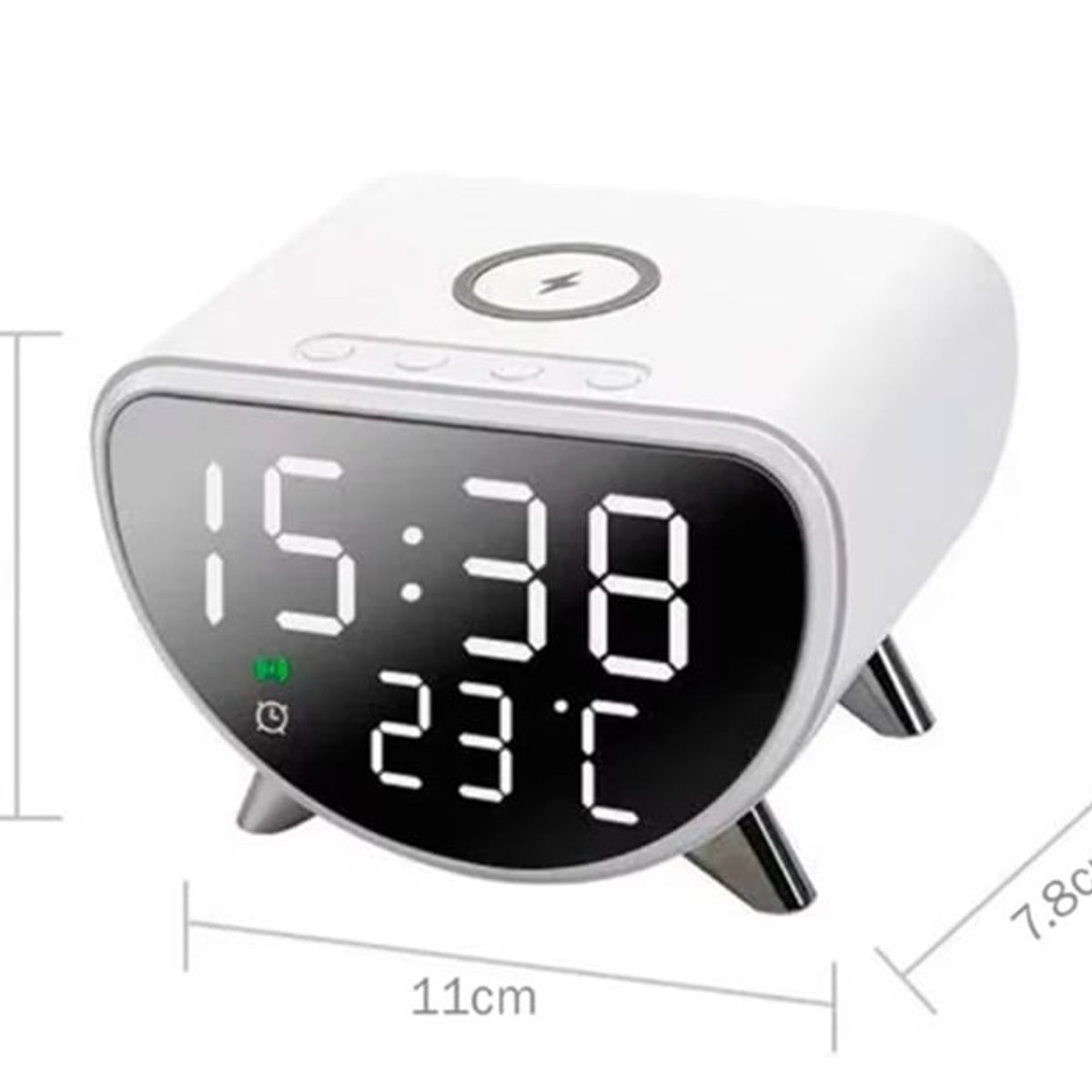 GENERICO - Reloj Despertador Con Base De Carga Inalámbrica