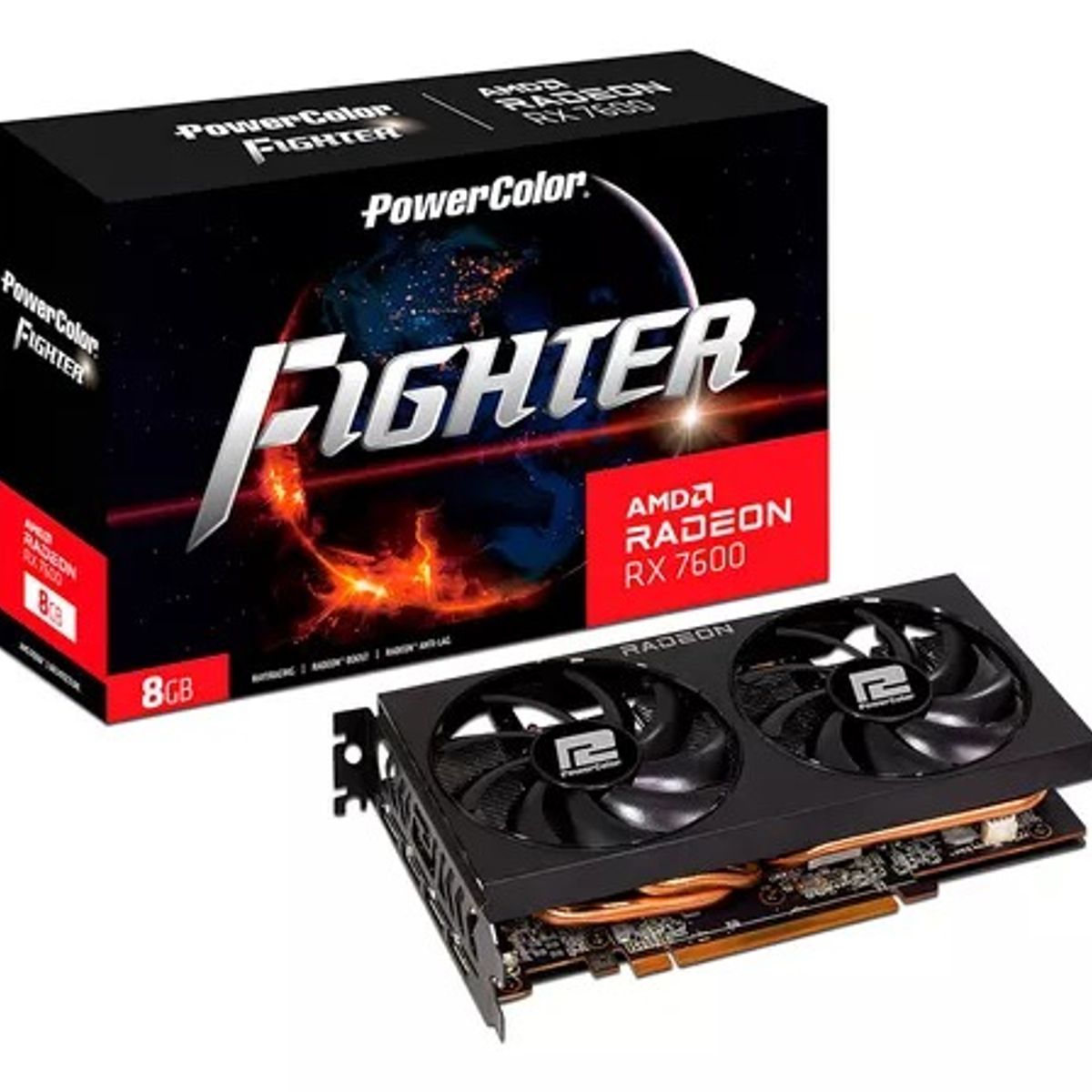 AMD - TARJETA DE VIDEO POWERCOLOR AMD RX 7600 GDDR6 8GB