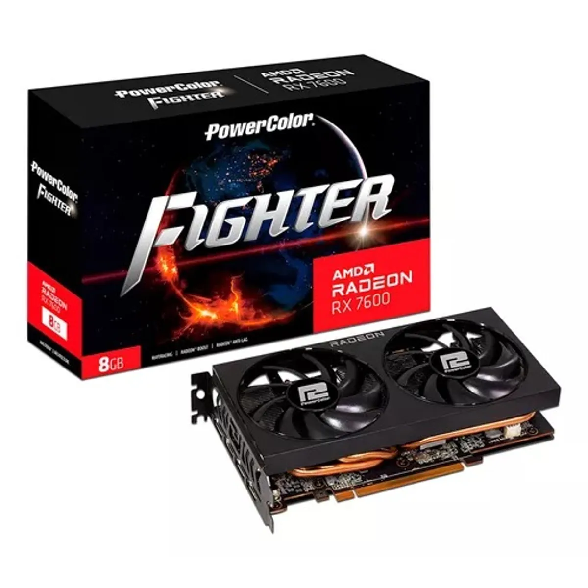 AMD - TARJETA DE VIDEO POWERCOLOR AMD RX 7600 GDDR6 8GB