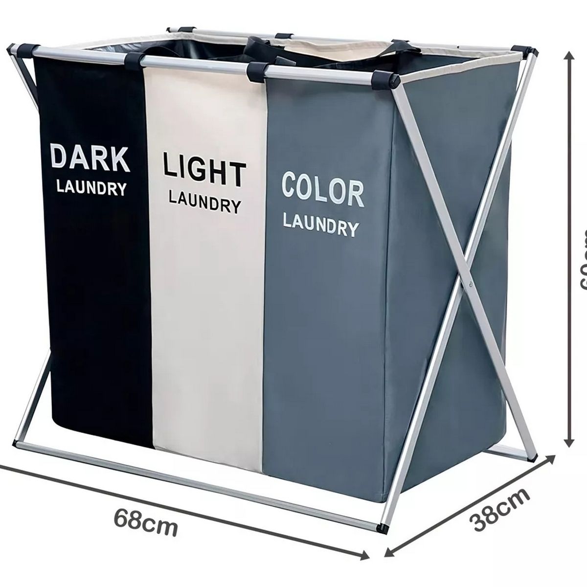 GENERICO - Organizador De Cestas De Lavandería Plegable 3 Separadores