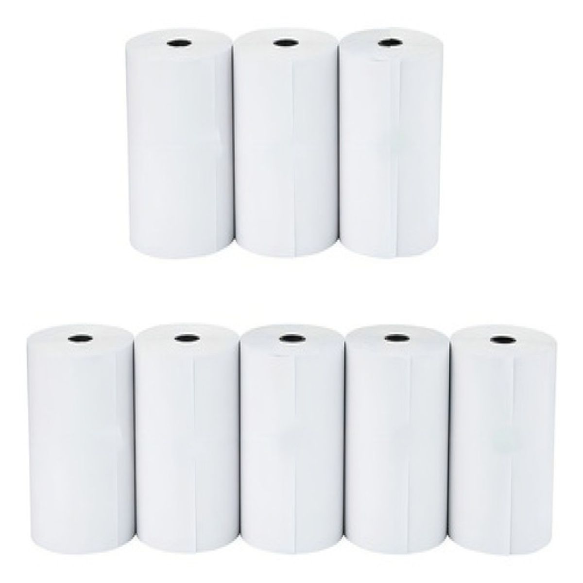 GENERICO - PACK X8 ROLLOS PAPEL TERMICO IMPRESORA POS 58MM 57X25 DATA