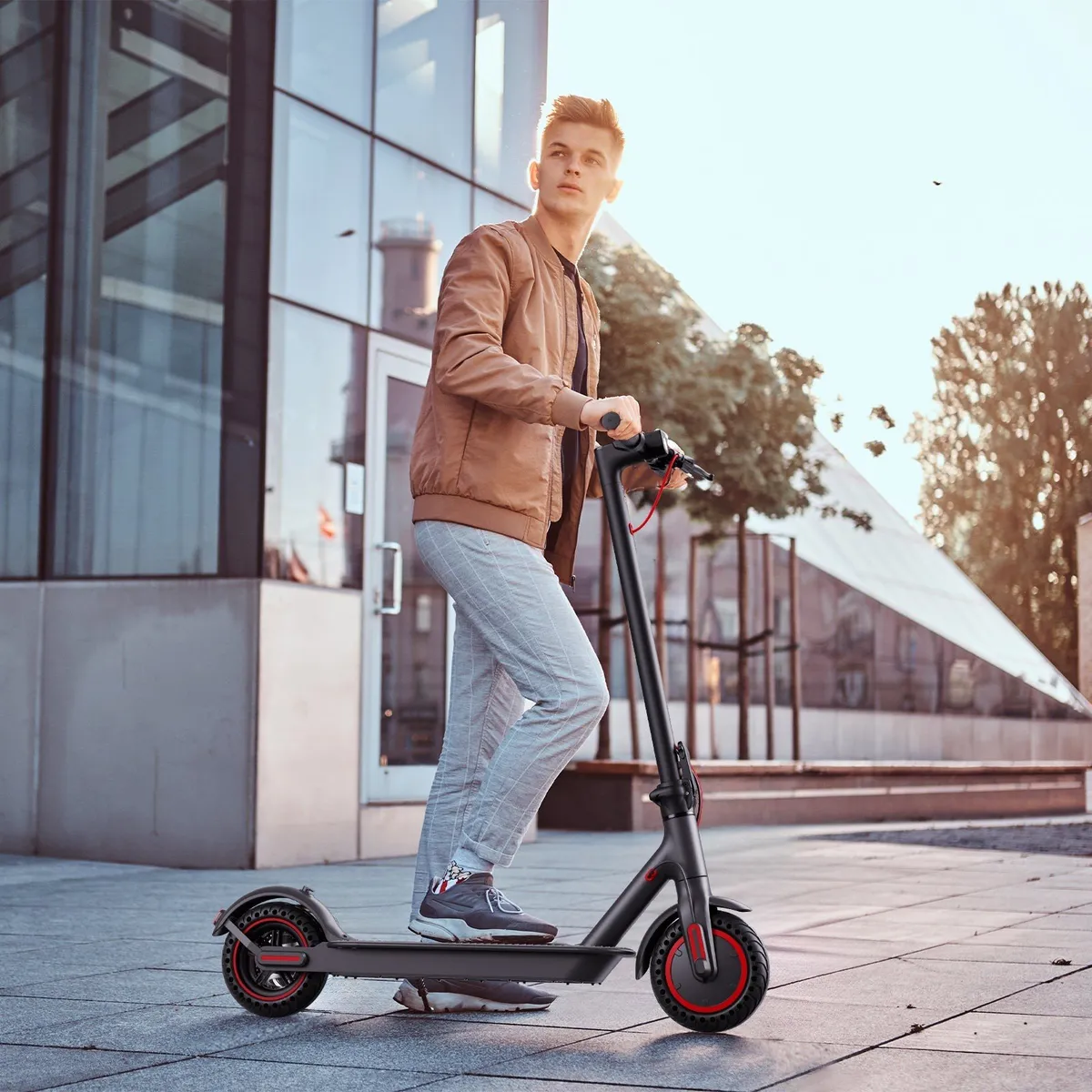 MOBULA - Patineta Eléctrica Scooter T1 Plegable 350w 24kmh