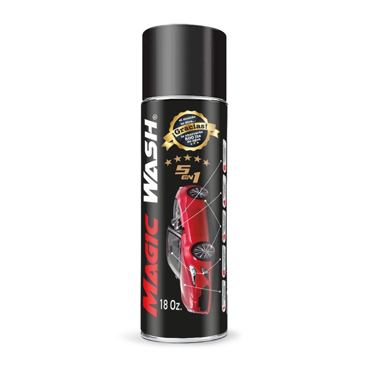 MAGIC WASH - Lavado En Seco para Vehículos 5 En 1