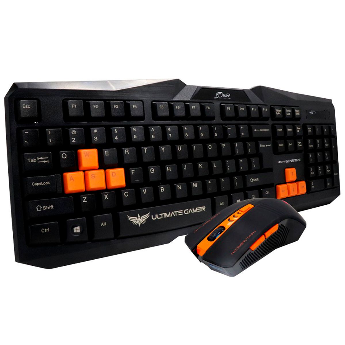 JYR TECHNOLOGY - Combo Gamer JYR Teclado Mouse CTMGJR-009 Inalambrico