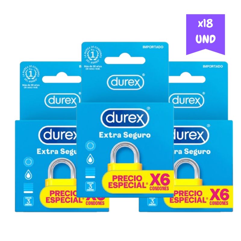 DUREX - Condones Durex Extra Seguro X18 und