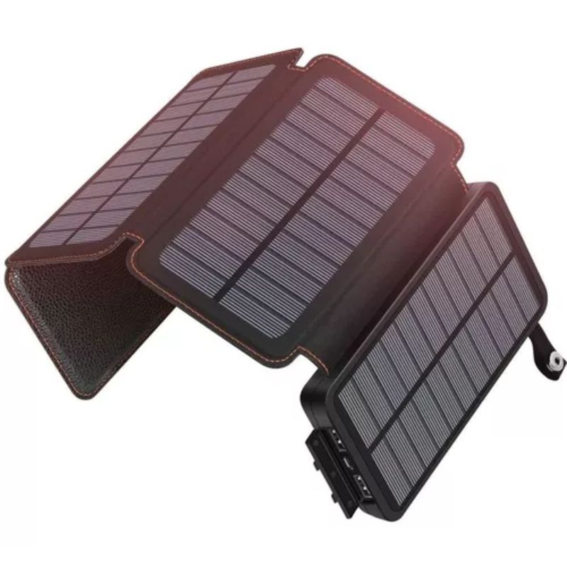 GENERICO - Power Bank Solar Cargador De Batería Portátil 20000mah 2 Usb