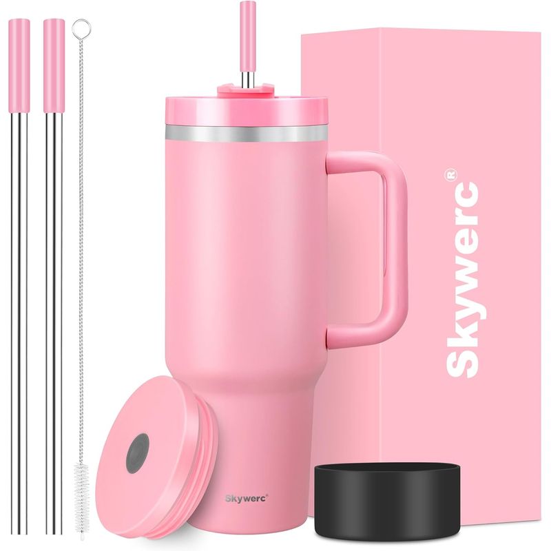 GENERICO - Termo Vaso Acero Inoxidable Con Aislamiento + Accesorios