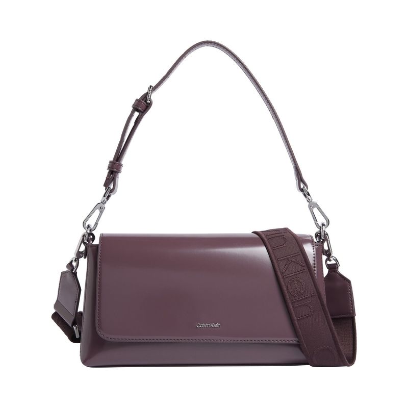 CALVIN KLEIN - Bolso vino de hombro convertible Calvin Klein