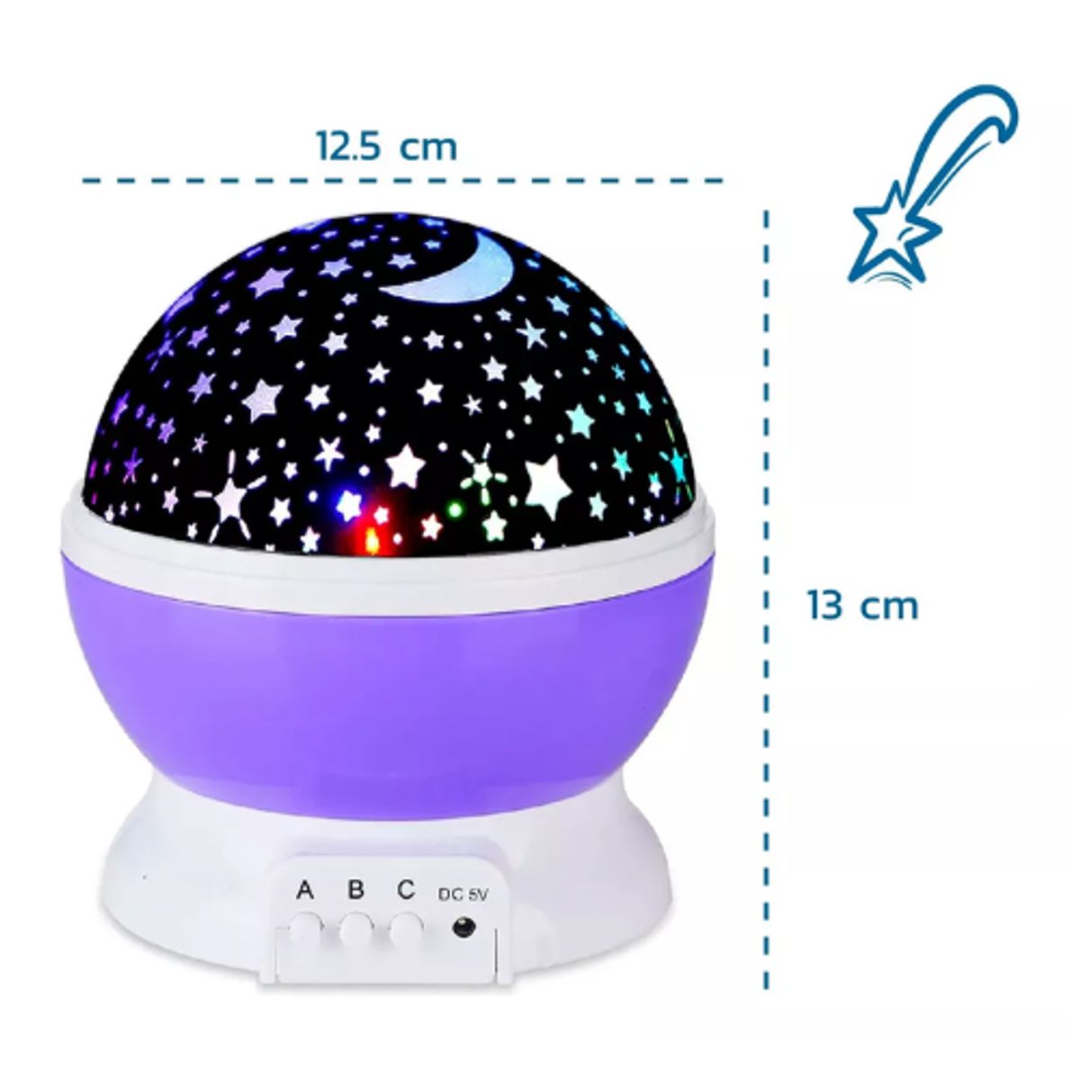 AFM - Proyector Lampara Para Bebes Y Niños 8 Tipos Luces Estrellas