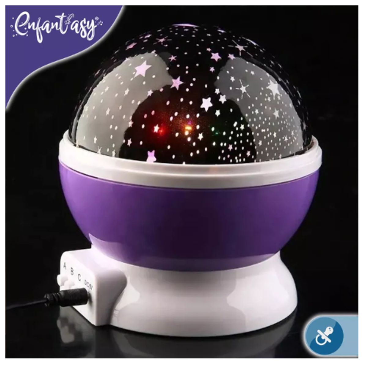 AFM - Proyector Lampara Para Bebes Y Niños 8 Tipos Luces Estrellas