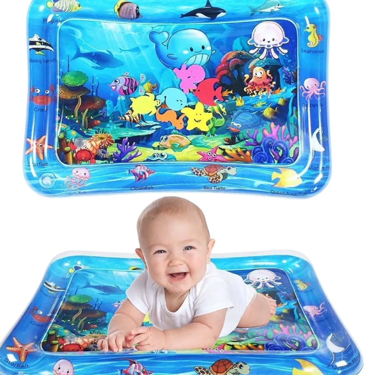 GENERICO - TAPETE COLCHONETA DE AGUA BEBES JUGUETE ESTIMULACION