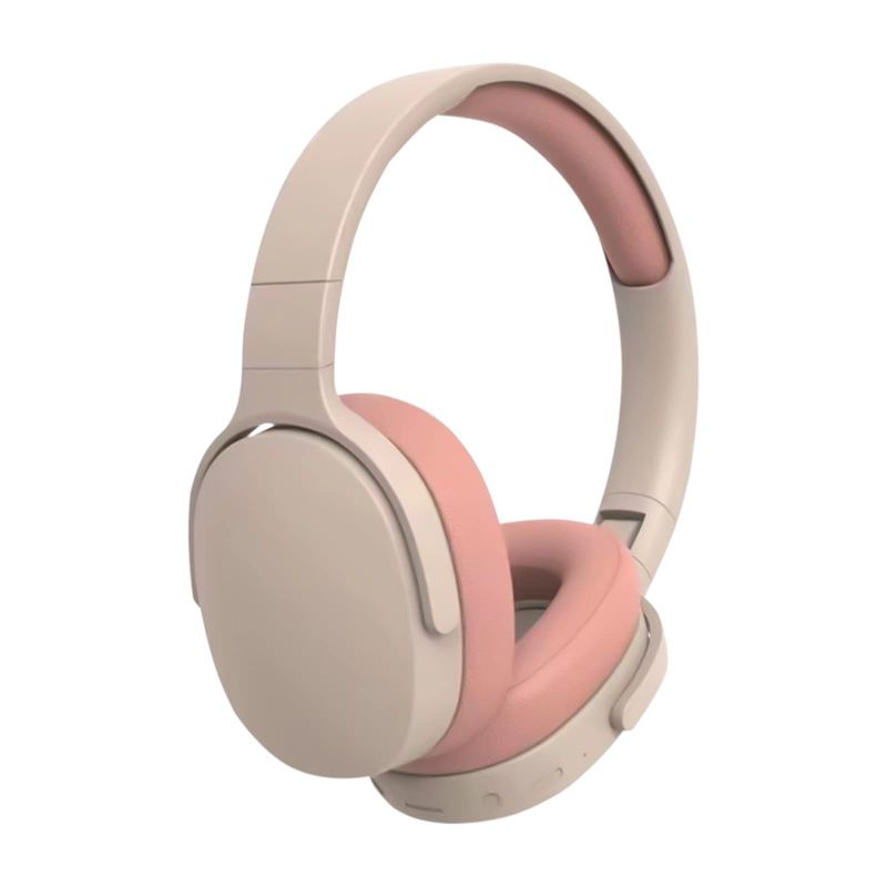 GENERICO - Audífonos de Diadema Bluetooth  Inalámbricos Recargable Ligeros Rosa