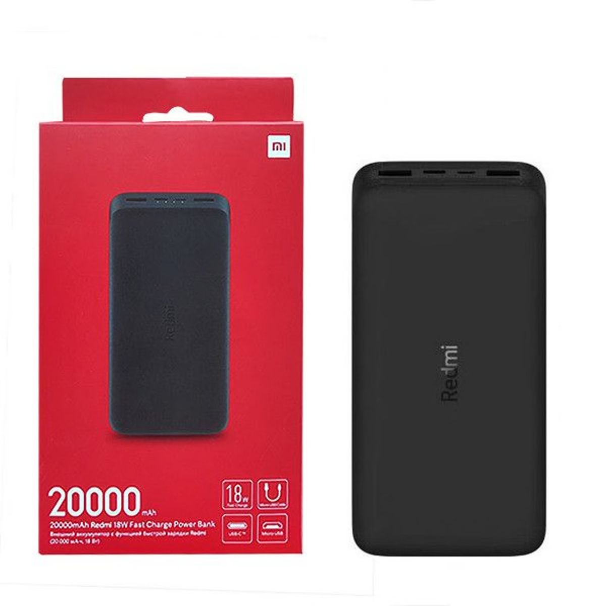 XIAOMI - Power Bank Xiaomi 20000mAh 18W Negro