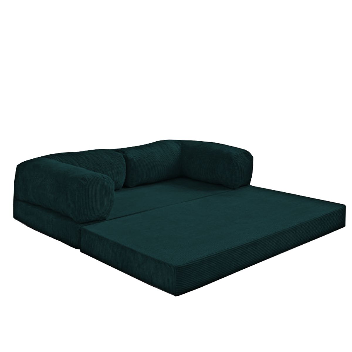 GENERICO - Sofa Teddy Abrazo De Oso 200x80 Verde Militar