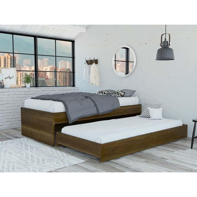 RTA DESIGN - Cama Nido Infantil Ginebra Cobre con Tarima Inferior y Rodachines Para Su Fácil Desplazamiento