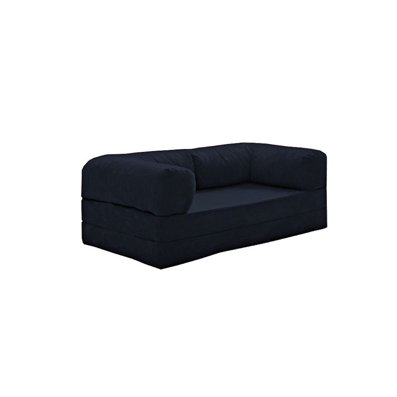 GENERICO - Sofa Teddy Abrazo de oso 200 x 80 Negro