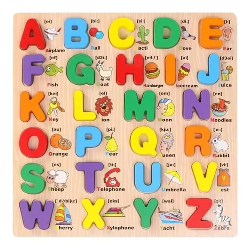 GENERICO - Tablas De Números O Letras De Madera Para Niños