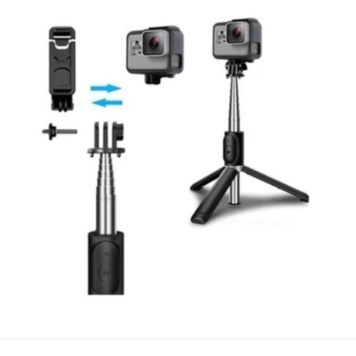 GENERICO - Selfie Stick Trípode Para Celulares Con Control Bluetooth