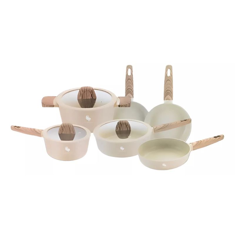 SCHAFFHAUSEN - Ollas Mármol Antiadherente Schaffhausen 9pcs Cocina Completa